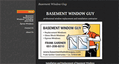 Desktop Screenshot of basementwindowguy.com