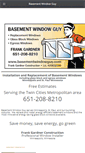 Mobile Screenshot of basementwindowguy.com